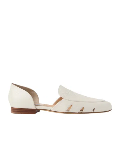 Gabriela Hearst Rory Openwork Flats In White