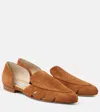 Gabriela Hearst Rory Suede Ballerina Loafers In Brown
