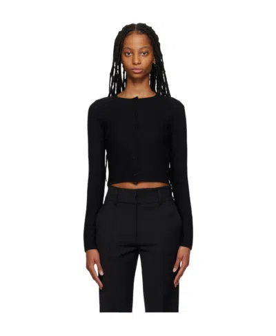 Gabriela Hearst Round-neck And Long-sleeved Sweater In Black