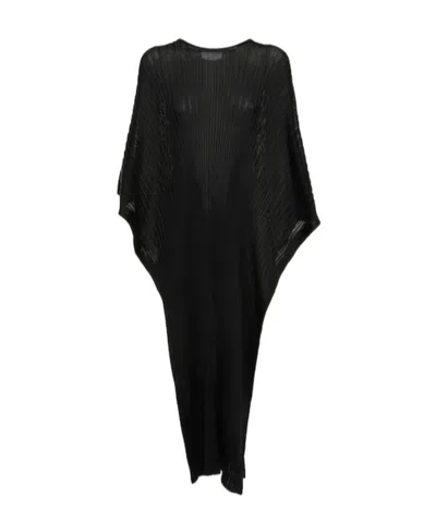 Gabriela Hearst Round-neck Cape In Black