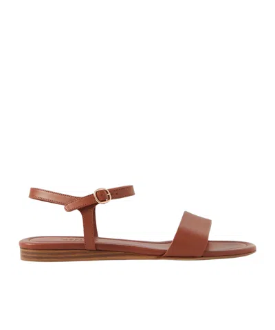 GABRIELA HEARST ROUND-TOE FLAT SANDALS