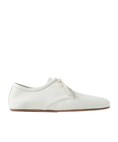 Gabriela Hearst Round-toe Flat Shoes In White