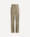 Gabriela Hearst Norman High-rise Metallic Silk Wide-leg Pants
