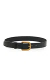 Gabriela Hearst Sam Belt In Black Leather In Black