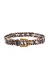 Gabriela Hearst Sam Braided Belt In Cognac Multi Leather In Brown
