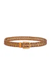 Gabriela Hearst Sam Woven Belt In Brown
