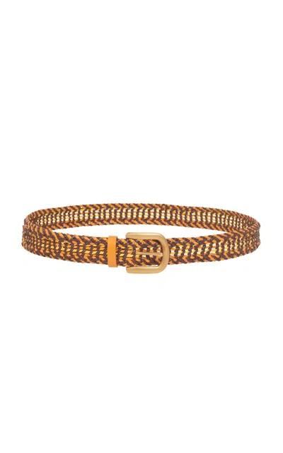 Gabriela Hearst Sam Woven Belt In Brown
