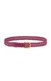 Gabriela Hearst Sam Woven Belt Woven In Pink