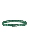 Gabriela Hearst Sam Woven Belt Woven In Green