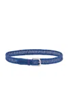 Gabriela Hearst Sam Woven Belt Woven In Blue