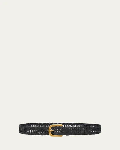 GABRIELA HEARST SAM WOVEN LEATHER BELT