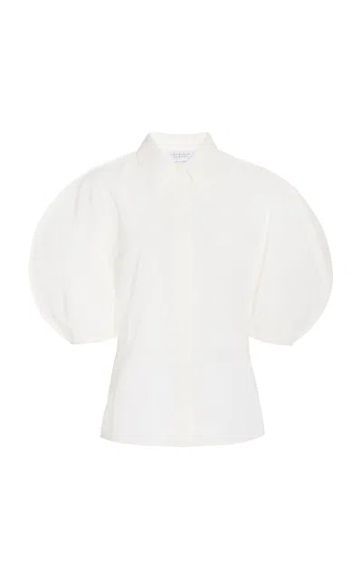 Gabriela Hearst Sansi Silk-satin Shirt In White