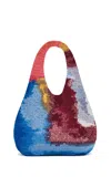 Gabriela Hearst Saranya Crochet Hobo Bag In Aurora Multi Cashmere In Aurora Multi