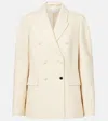 Gabriela Hearst Sedna Double-breasted Silk Blazer In White