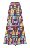 Gabriela Hearst Selma Embroidered Linen Maxi Skirt In Multi