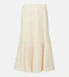 Gabriela Hearst Selma Maxi Skirt In Ivory Silk Tweed