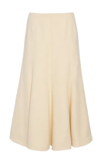 Gabriela Hearst Selma Maxi Skirt In Ivory Silk Tweed In Neutral