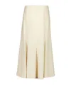 Gabriela Hearst Womens Ivory Selma Flared Silk Midi Skirt In Neutral