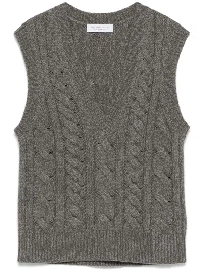 Gabriela Hearst Selsey Knitted Top In Grey