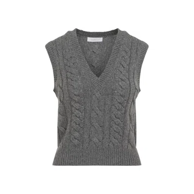 Gabriela Hearst Selsey Cashmere Sweater Vest In Grey