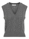 Gabriela Hearst Selsey Cashmere Sweater Vest In Gray