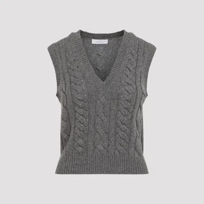 Gabriela Hearst Selsey Cashmere Sweater Vest In Grey