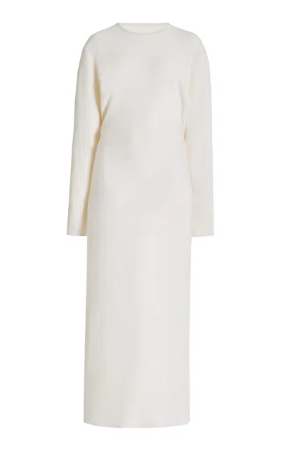 Gabriela Hearst Semaine Knit Dress In Ivory Silk Cashmere