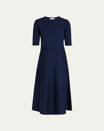 GABRIELA HEARST SEYMORE CASHMERE BLEND MIDI DRESS