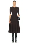 Gabriela Hearst Seymore Knit Dress In Chocolate Cashmere Wool With Silk In Chocolate