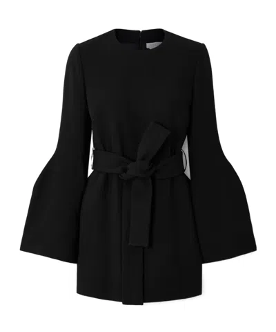 Gabriela Hearst Shandon Belted Wool Tunic In Black