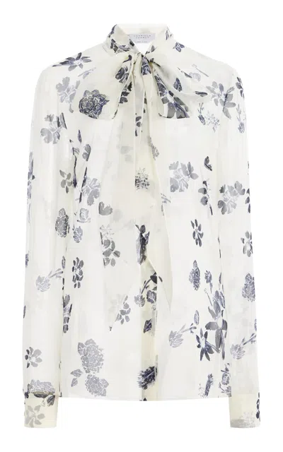 Gabriela Hearst Shildon Silk Top In Ivory