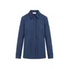 Gabriela Hearst Denim Blue Recycled Cotton Cruz Shirt In Blue