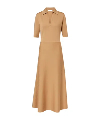 Gabriela Hearst Short Sleeve Dress In Nude