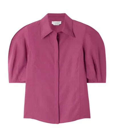 Gabriela Hearst Short Sleeve Shirt In Pink