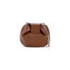Gabriela Hearst Soft Demi Clutch With Chain In Cognac Nappa Leather In Brown