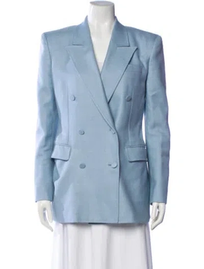 Pre-owned Gabriela Hearst Silk Blazer In Blue