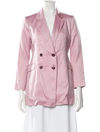 Pre-owned Gabriela Hearst Silk Blazer In Pink