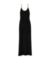 Gabriela Hearst Adeona Chain-detailed Silk Maxi Dress In Black
