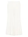 Gabriela Hearst Silk Flared Trousers In White
