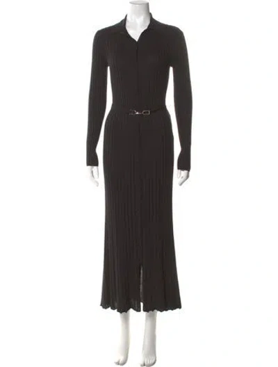 Pre-owned Gabriela Hearst Silk Long Dress In Black