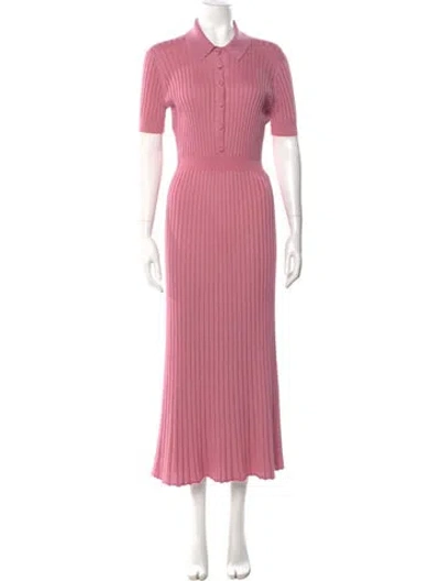 Pre-owned Gabriela Hearst Silk Long Dress In Pink