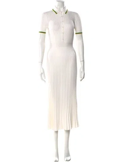 Pre-owned Gabriela Hearst Silk Long Dress W/ Tags In Neutral