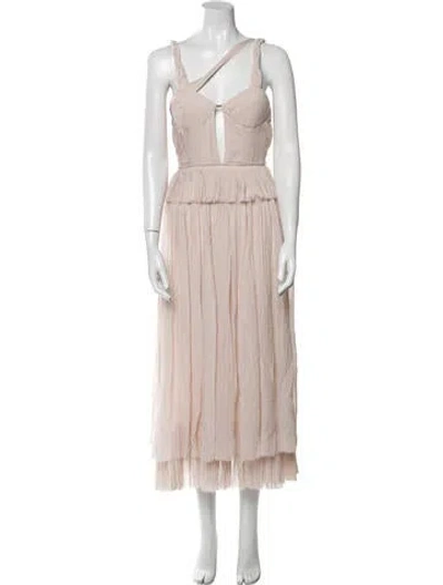 Pre-owned Gabriela Hearst Silk Midi Length Dress W/ Tags In Purple