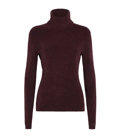 Gabriela Hearst Silk Rollneck Torcello Sweater In Purple