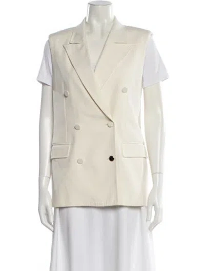 Pre-owned Gabriela Hearst Silk Vest In Neutral