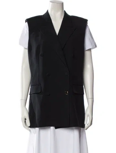 Pre-owned Gabriela Hearst Silk Vest W/ Tags In Black