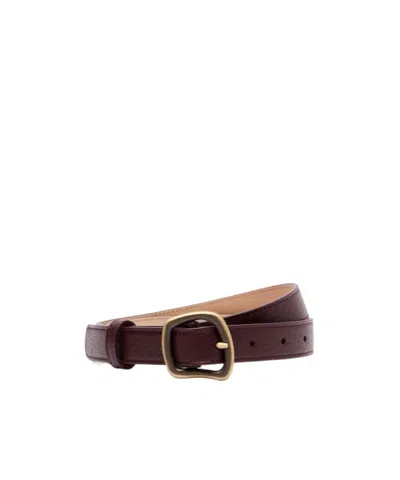 Gabriela Hearst Simone Leather Belt In Brown