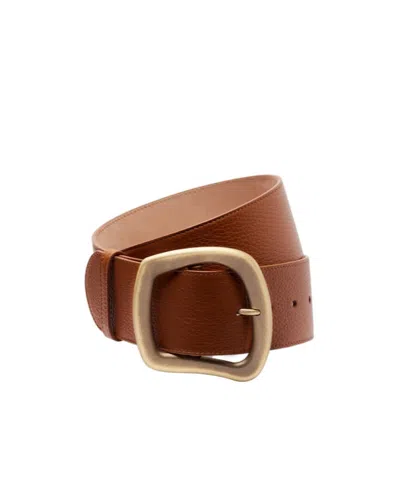 Gabriela Hearst Simone Leather Belt In Brown