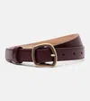 Gabriela Hearst Simone Leather Belt In Burgundy