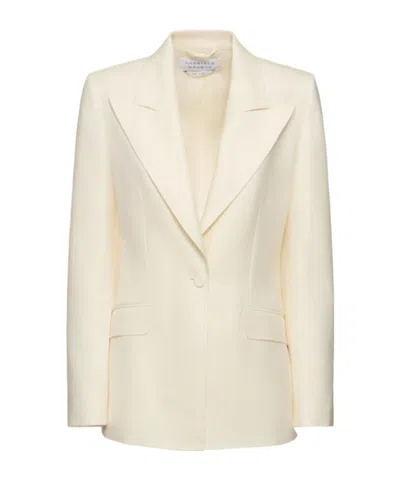 Gabriela Hearst Leiva Wool Blazer Jacket In Ivory